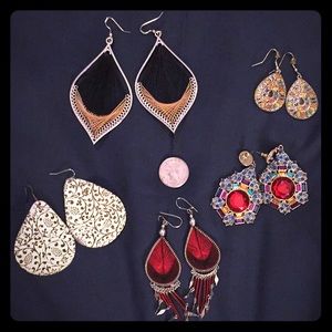 Bohemian Earrings Bundle!! 5 pairs!!